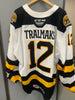 #12 Eduards Tralmaks 2020-21 Game Worn White Jersey